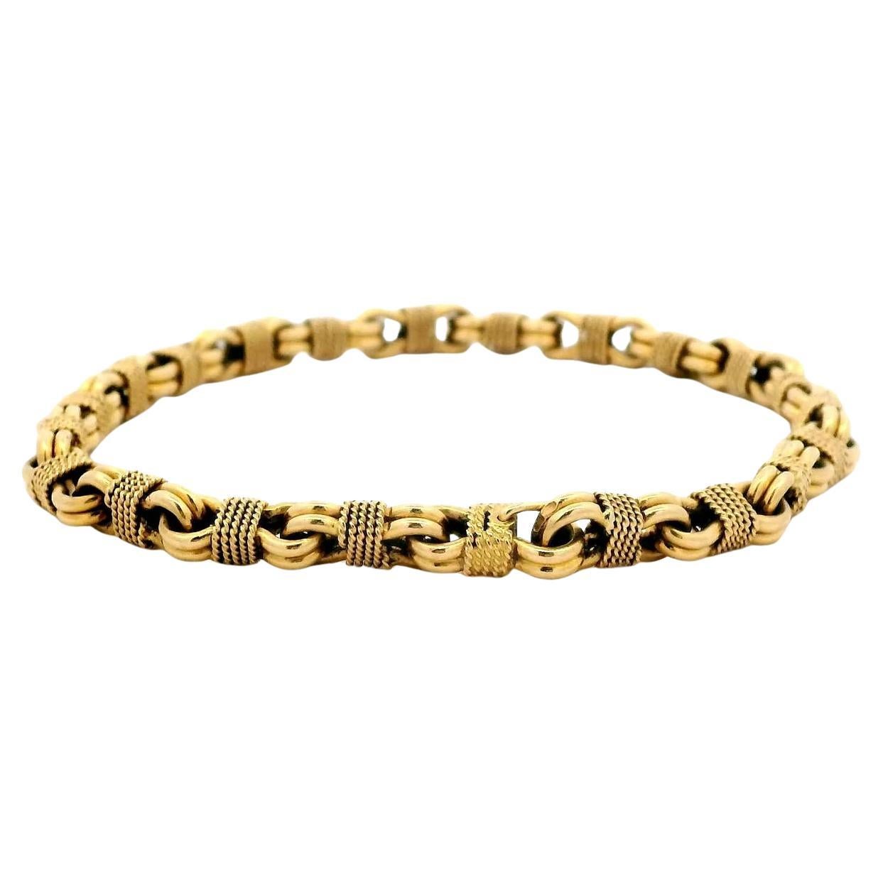 Vintage George L'enfant 18 Karat Yellow Gold Bracelet Circa 1960