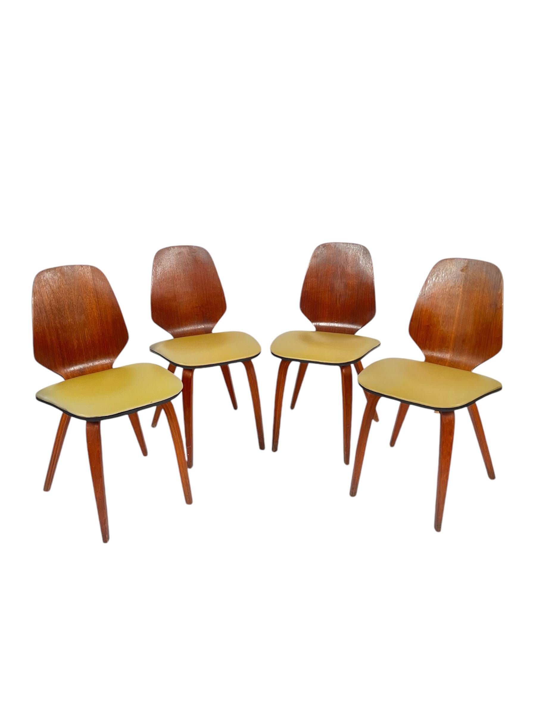 Vintage George Mulhauser Bentwood Dining Chairs for Plycraft For Sale 6