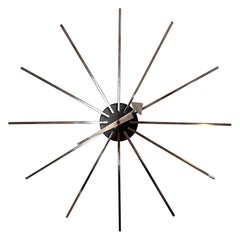 Vintage George Nelson & Associates Metal Spoke Wall Clock for Howard Miller