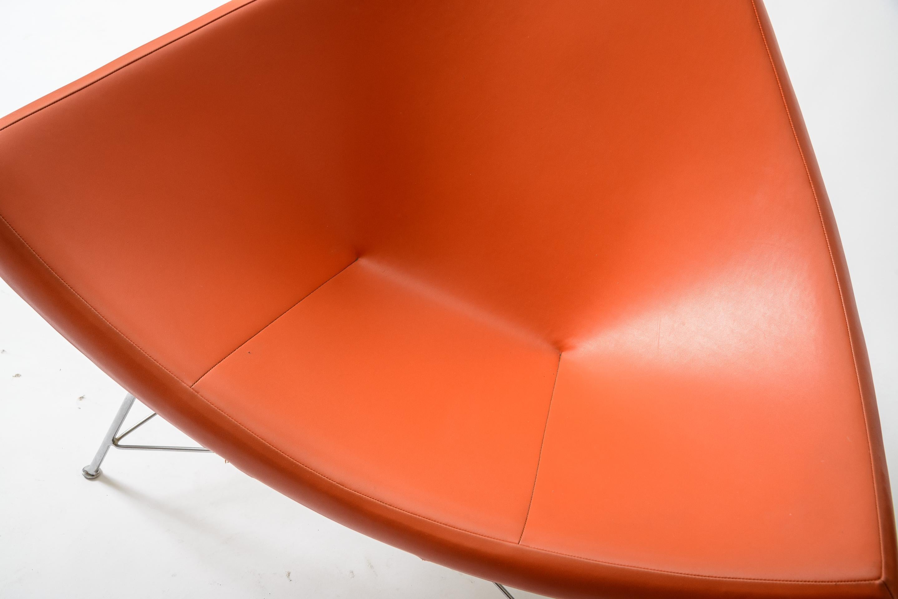 Naugahyde Vintage George Nelson Coconut Chair For Sale