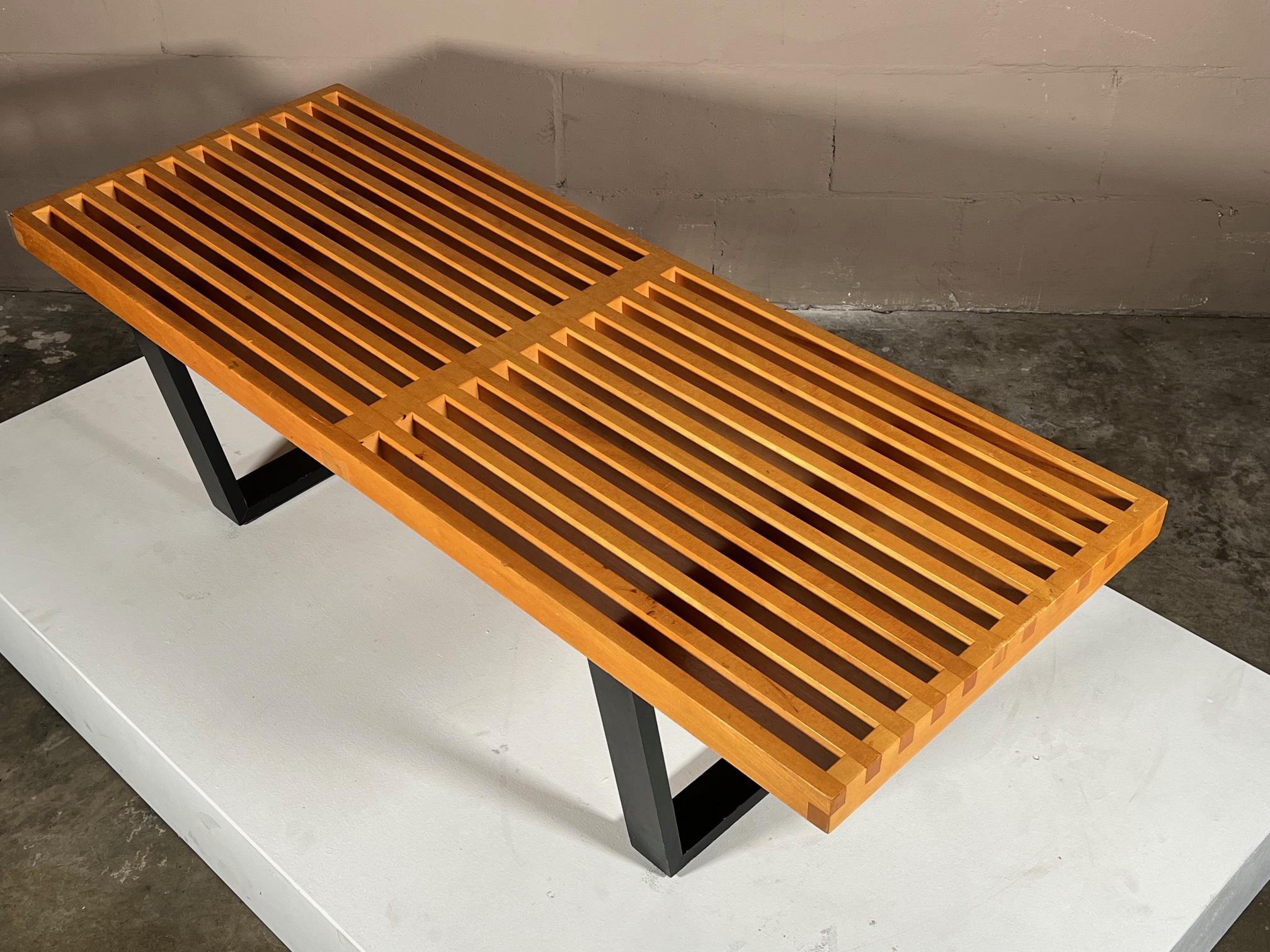 American Vintage George Nelson Herman Miller Slat Bench