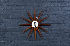 Orologio vintage George Nelson Model-2202 Sunburst per Howard Miller