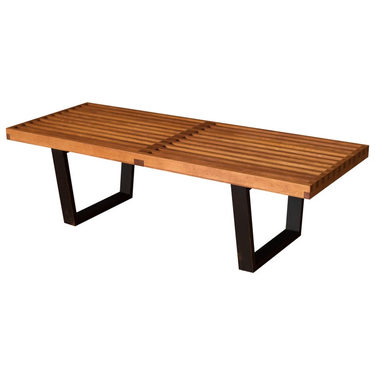 Vintage George Nelson Platform Slat Bench For Herman Miller At 1stdibs
