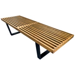 Vintage George Nelson Slat Bench Herman Miller, 1950s