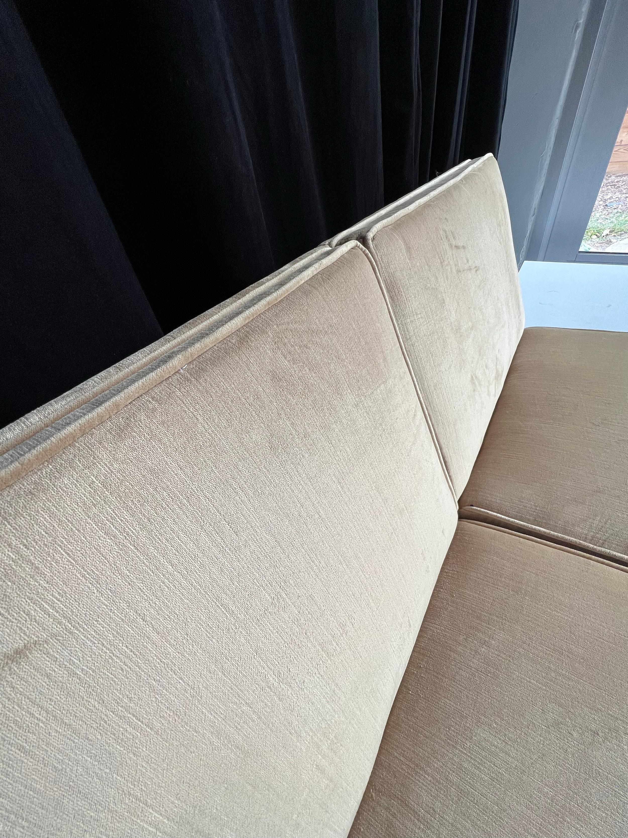 Sofa sectionnel modulaire avec cadre en acier George Nelson pour Herman Miller Bon état - En vente à Salt Lake City, UT