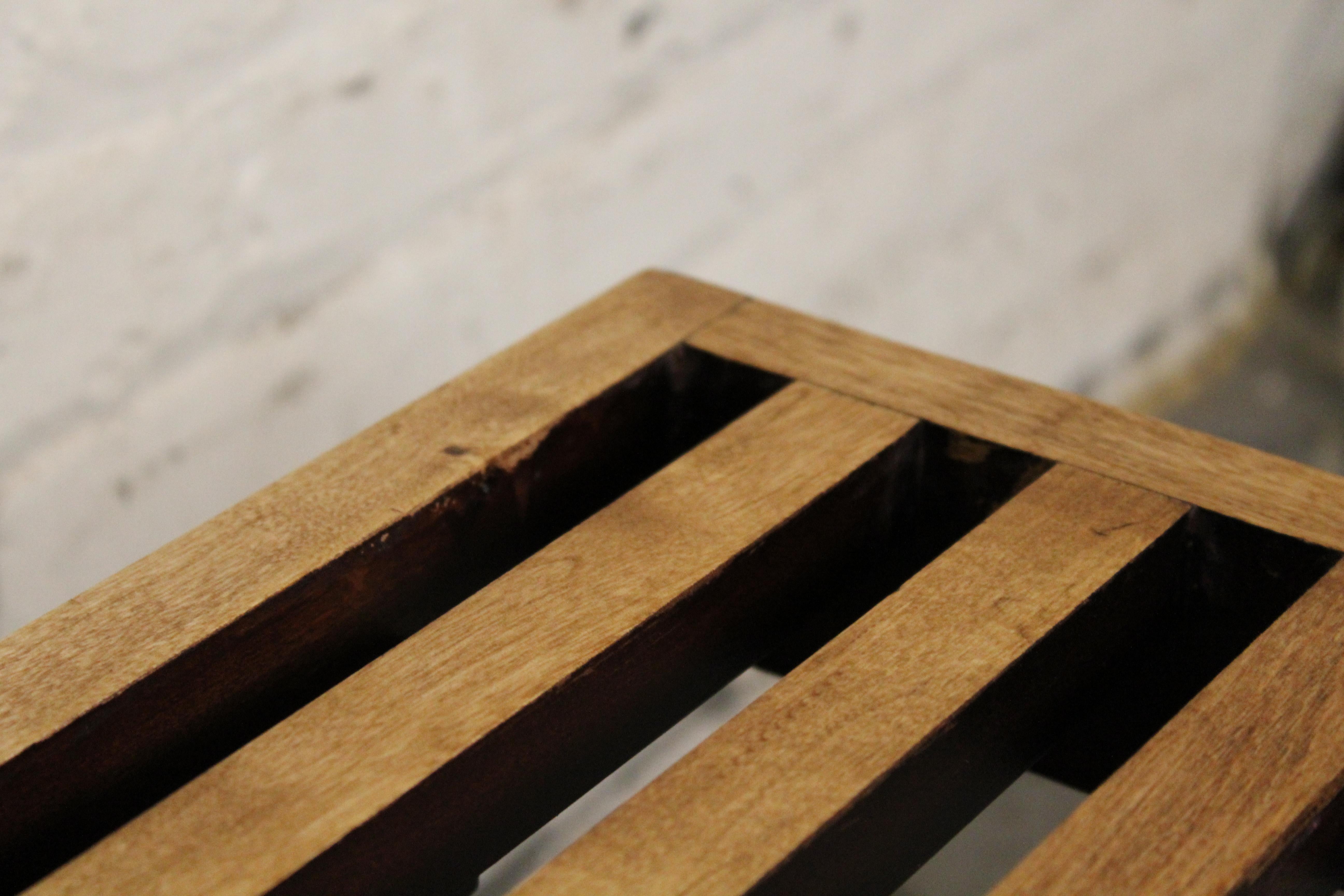 Vintage George Nelson Style Slat Bench For Sale 3