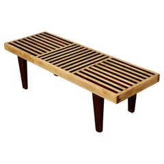Vintage George Nelson Style Slat Bench