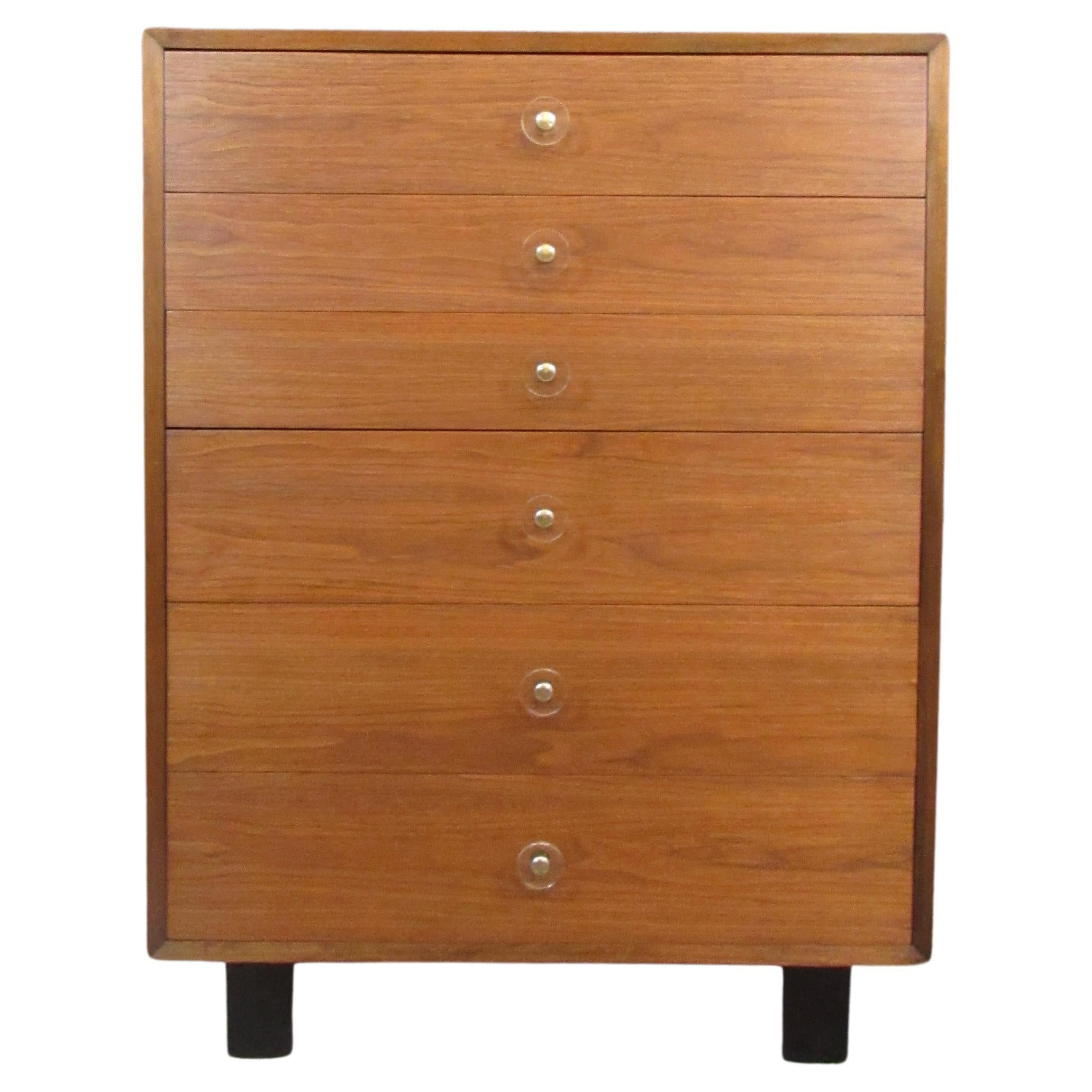 Vintage George Nelson Tall Dresser by Herman Miller For Sale