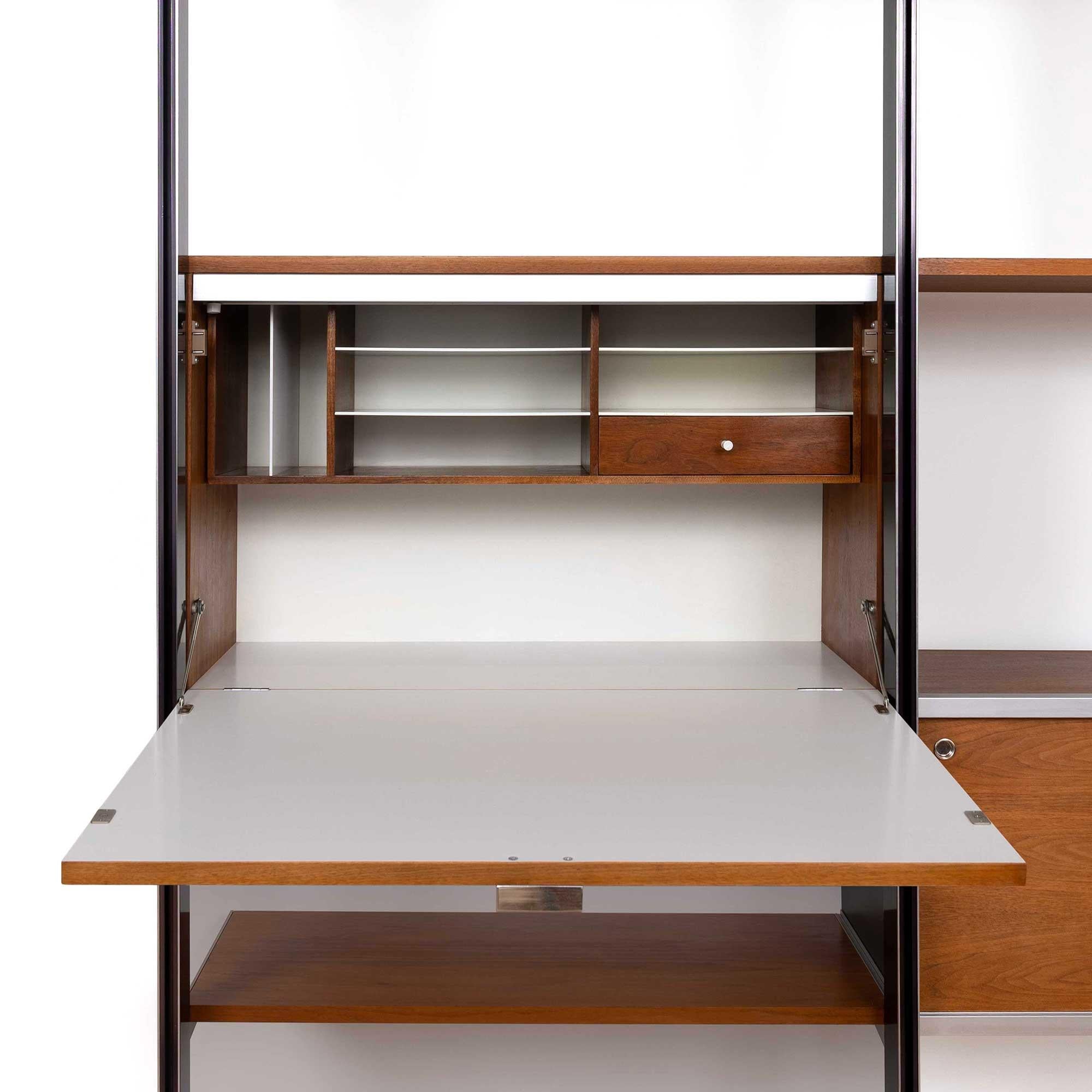 George Nelson CSS Book Shelf Wall Unit with Desk Herman Miller Circa 1955 For Sale 2