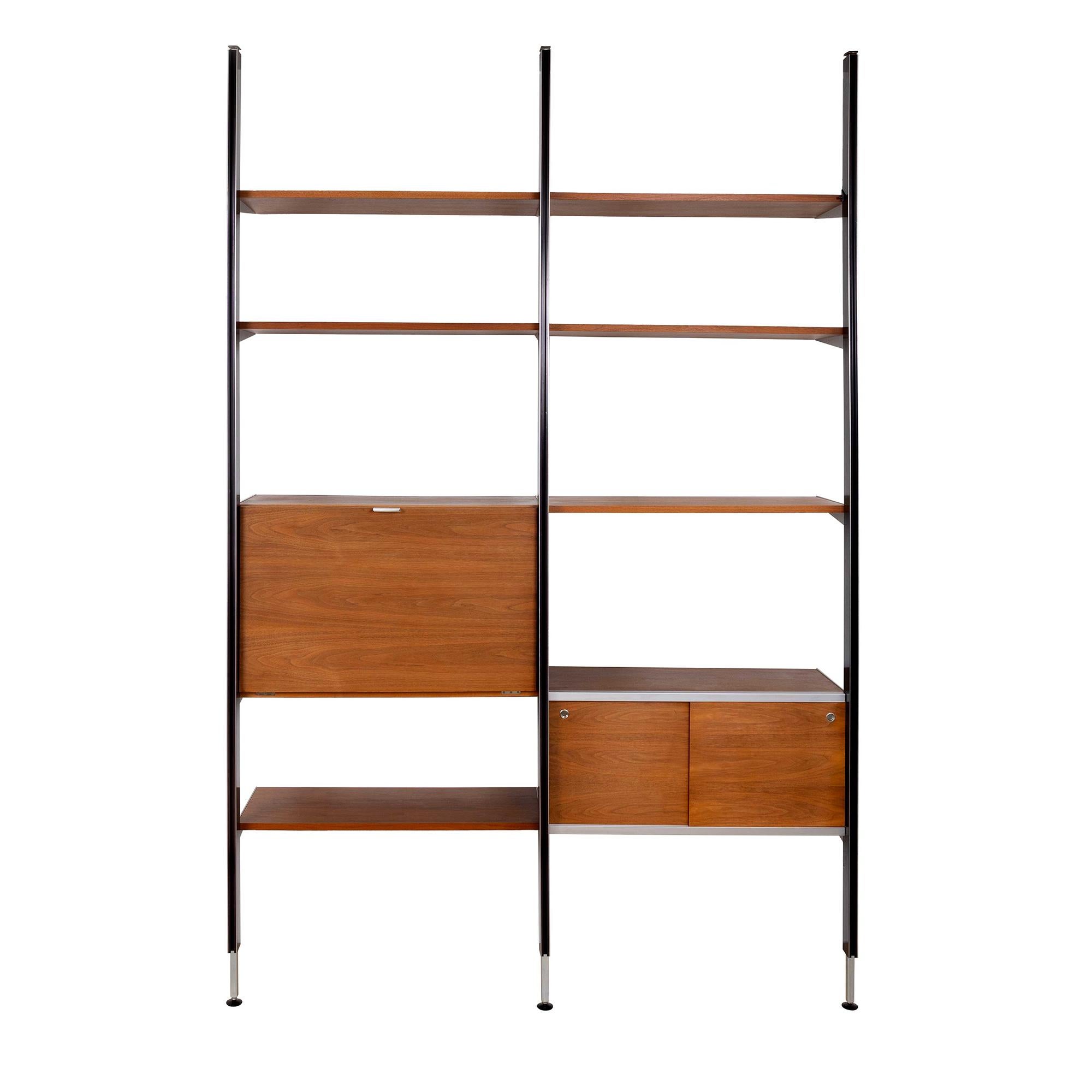 George Nelson CSS Book Shelf Wall Unit with Desk Herman Miller Circa 1955 For Sale