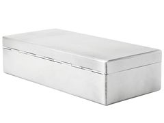 Caja de plata de ley inglesa vintage A. Wilcox