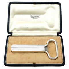 Vintage George VI Sterling Silver Bottle Opener / Cork Puller (1946)