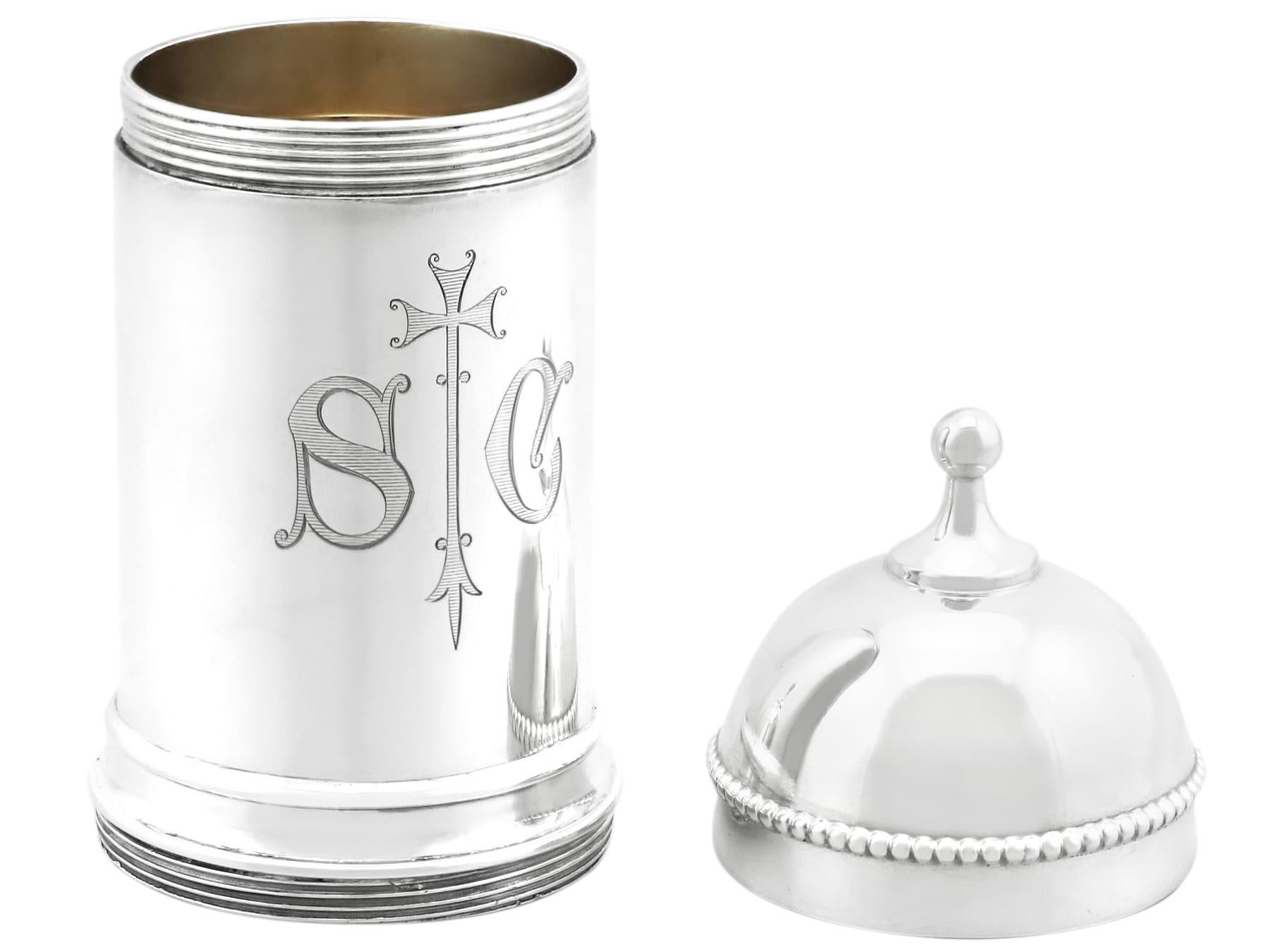 Set de Communion Vintage George VI en Argent Sterling  en vente 2