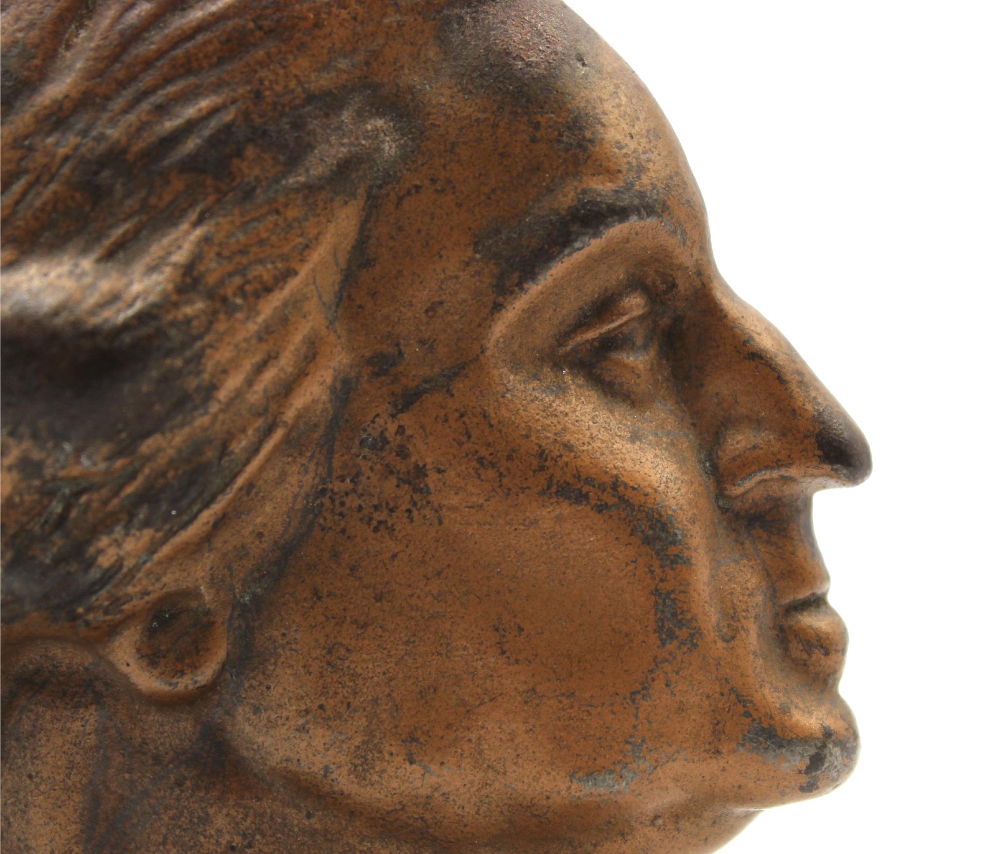 Vintage George Washington Bicentennial Bust Bookends, Circa 1932 In Good Condition In Colorado Springs, CO
