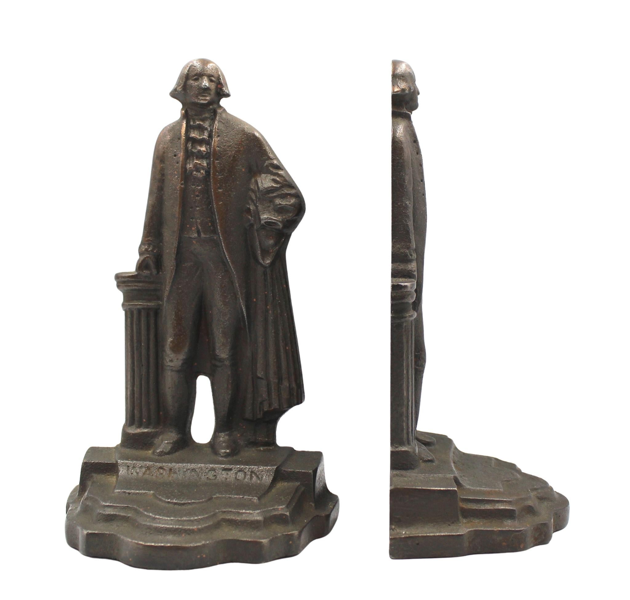 American Vintage George Washington Standing Bookends