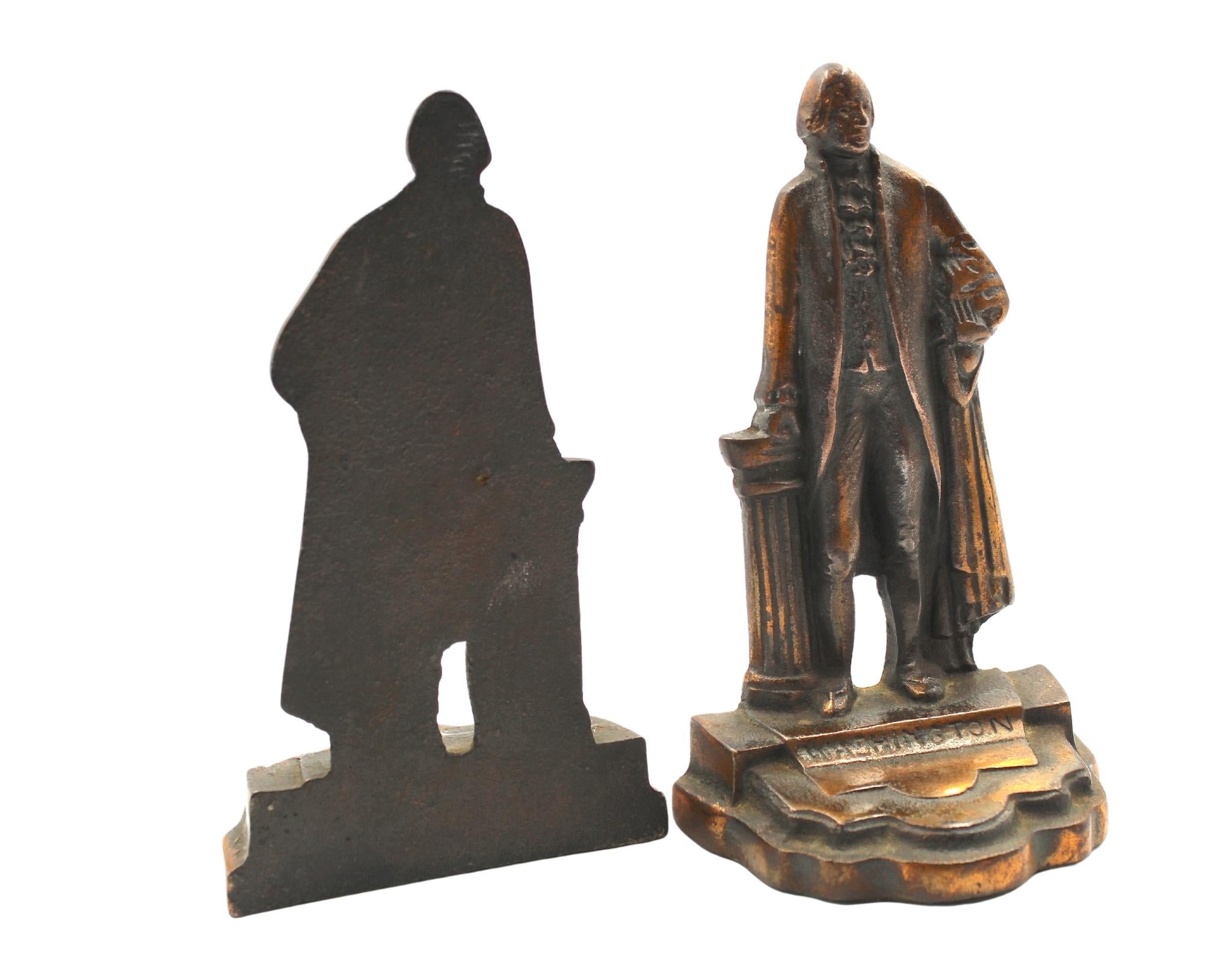 20th Century Vintage George Washington Standing Bookends