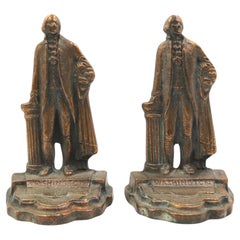 Vintage George Washington Standing Bookends