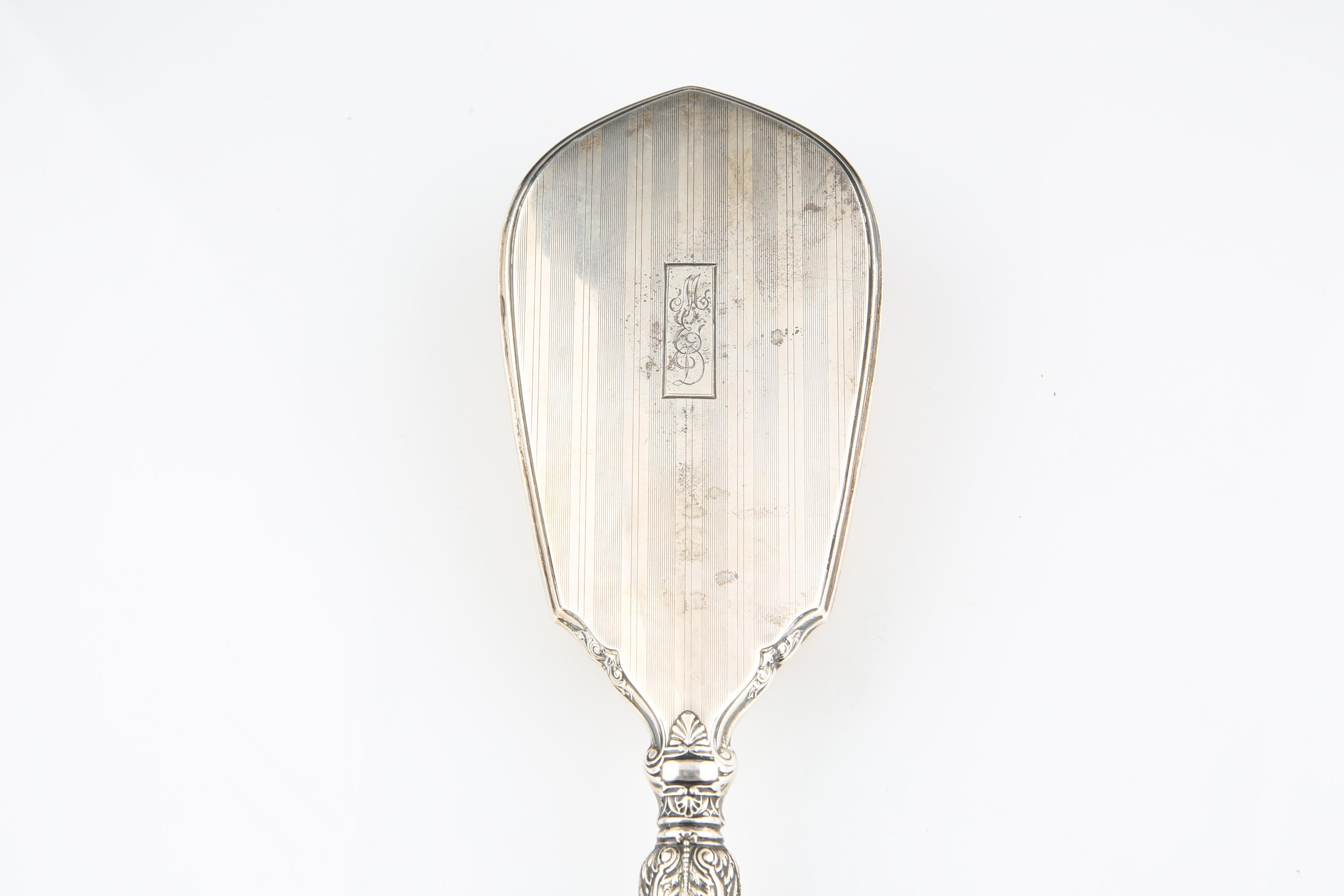Vintage George Webster Co Sterlingsilber-Schminktischset (535 g) Handspiegel & Bürsten für Damen oder Herren im Angebot
