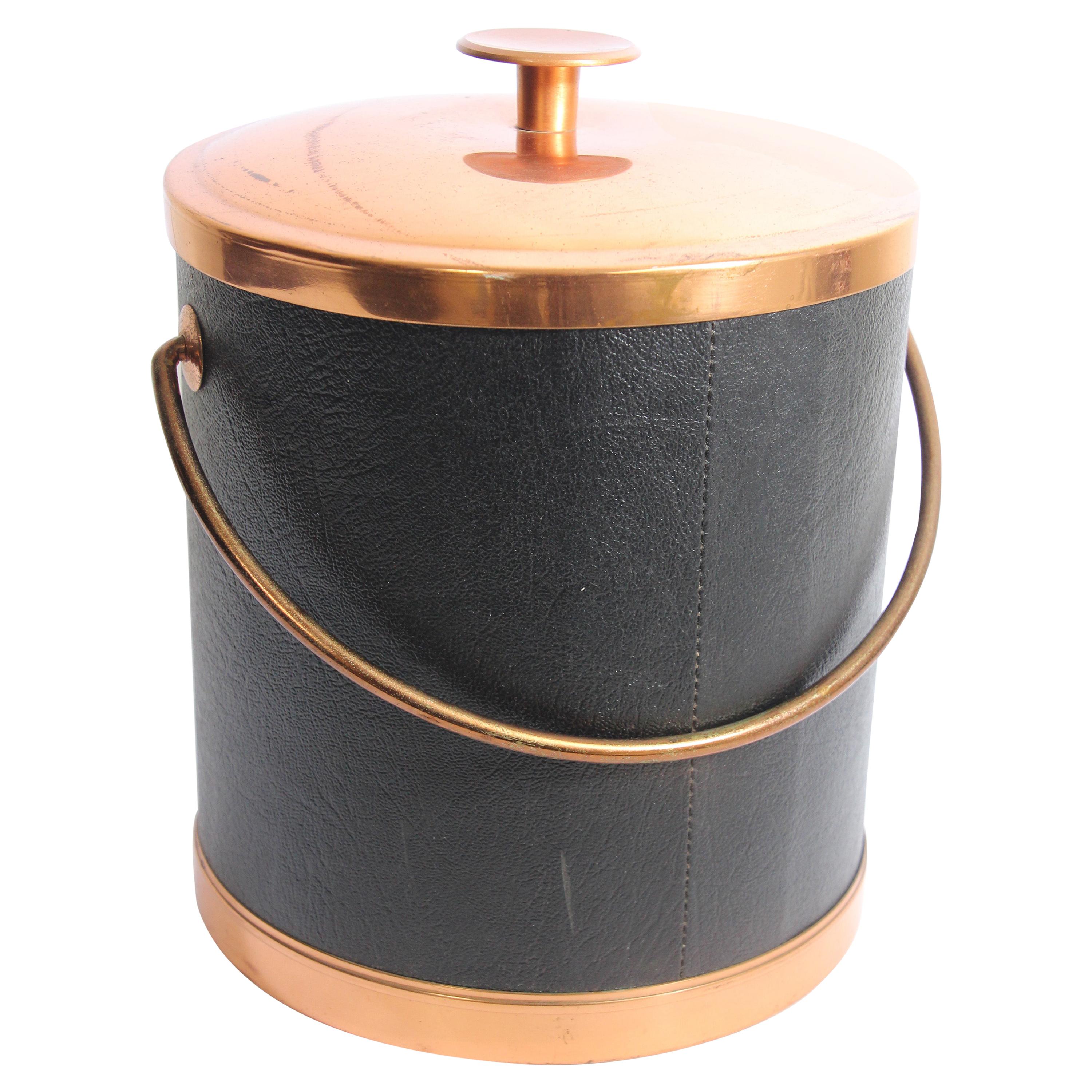 Cline German Arts and Crafts Copper Ice Bucket at 1stDibs