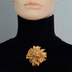 Vintage GEORGES RECH Textured Molten Flower Brooch