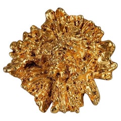 Vintage GEORGES RECH Textured Molten Flower Brooch