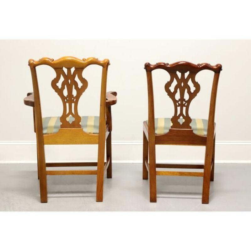 Georgian GEORGIAN FURNISHINGS Solid Mahogany Chippendale Dining Chairs - Set of 6