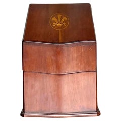 Vintage Georgian Inlaid Plume Knife Box