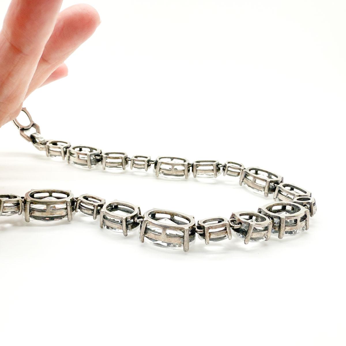 Collana Rivière d'ispirazione georgiana vintage anni '80 in vendita 1