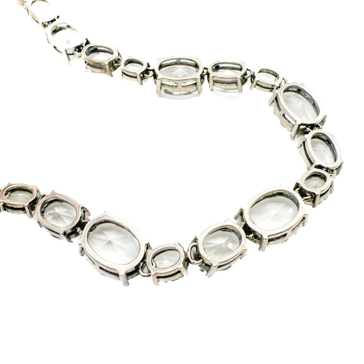 Collana Rivière d'ispirazione georgiana vintage anni '80 in vendita 4