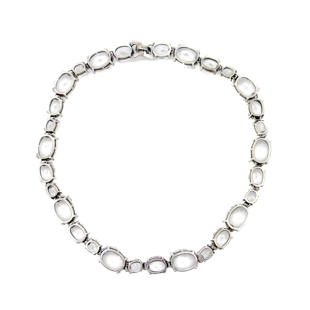 Collana Rivière d'ispirazione georgiana vintage anni '80 in vendita 5