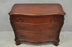 Vintage Georgian Mahogany Bow Front Server Chest Commode Dresser by John Stuart