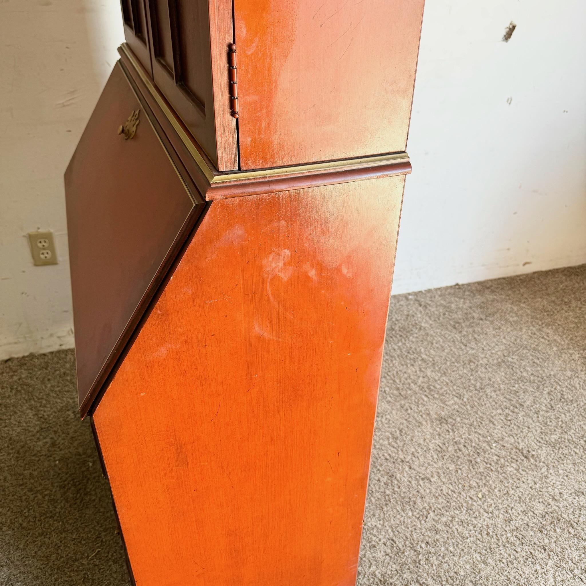 Vintage Georgian Red Sekretär Schreibtisch im Angebot 4
