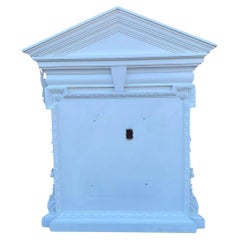 Vintage stile georgiano 80 x 65 Wood Architectural Pediment Mantel Trumeau Frame