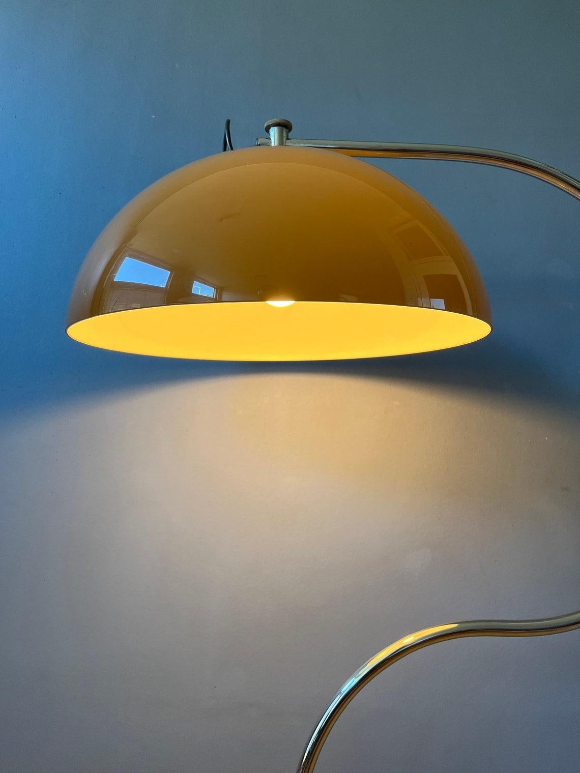 Vintage GEPO Flexible Mushroom Floor Lamp Space Age Light, 1970s  In Good Condition For Sale In ROTTERDAM, ZH