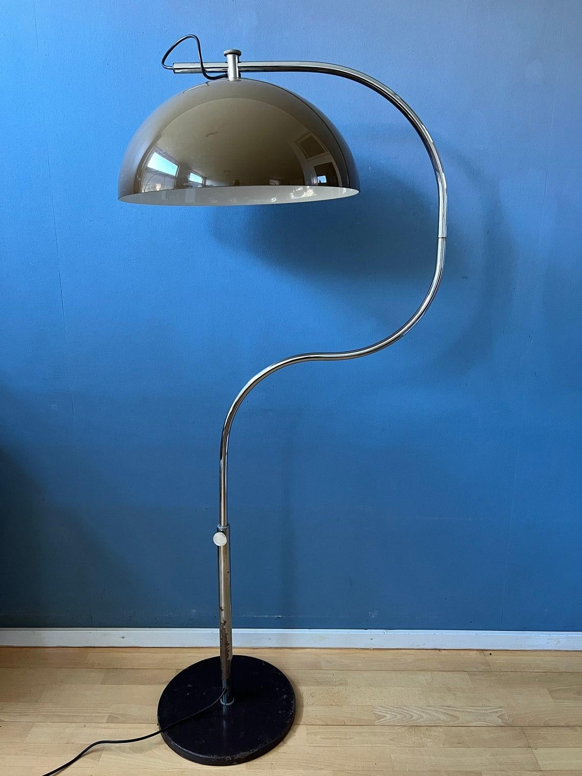 Metal Vintage GEPO Flexible Mushroom Floor Lamp Space Age Light, 1970s  For Sale