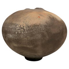 Vintage Gerald Hong Modernist Raku Studio Vessel c1980s California