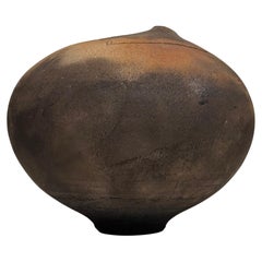 Vintage Gerald Hong Modernist Raku Studio Vessel c1980s California