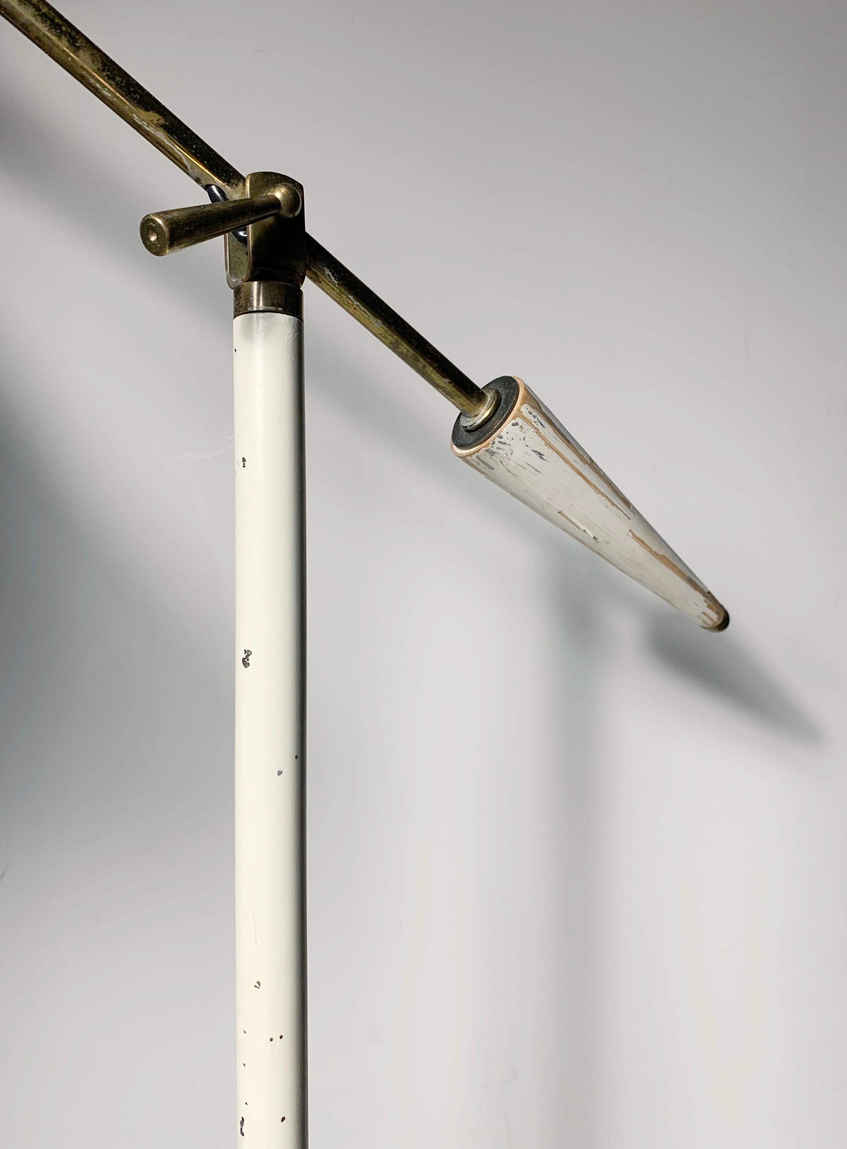 American Vintage Gerald Thurston Floor Lamp for Lightolier For Sale