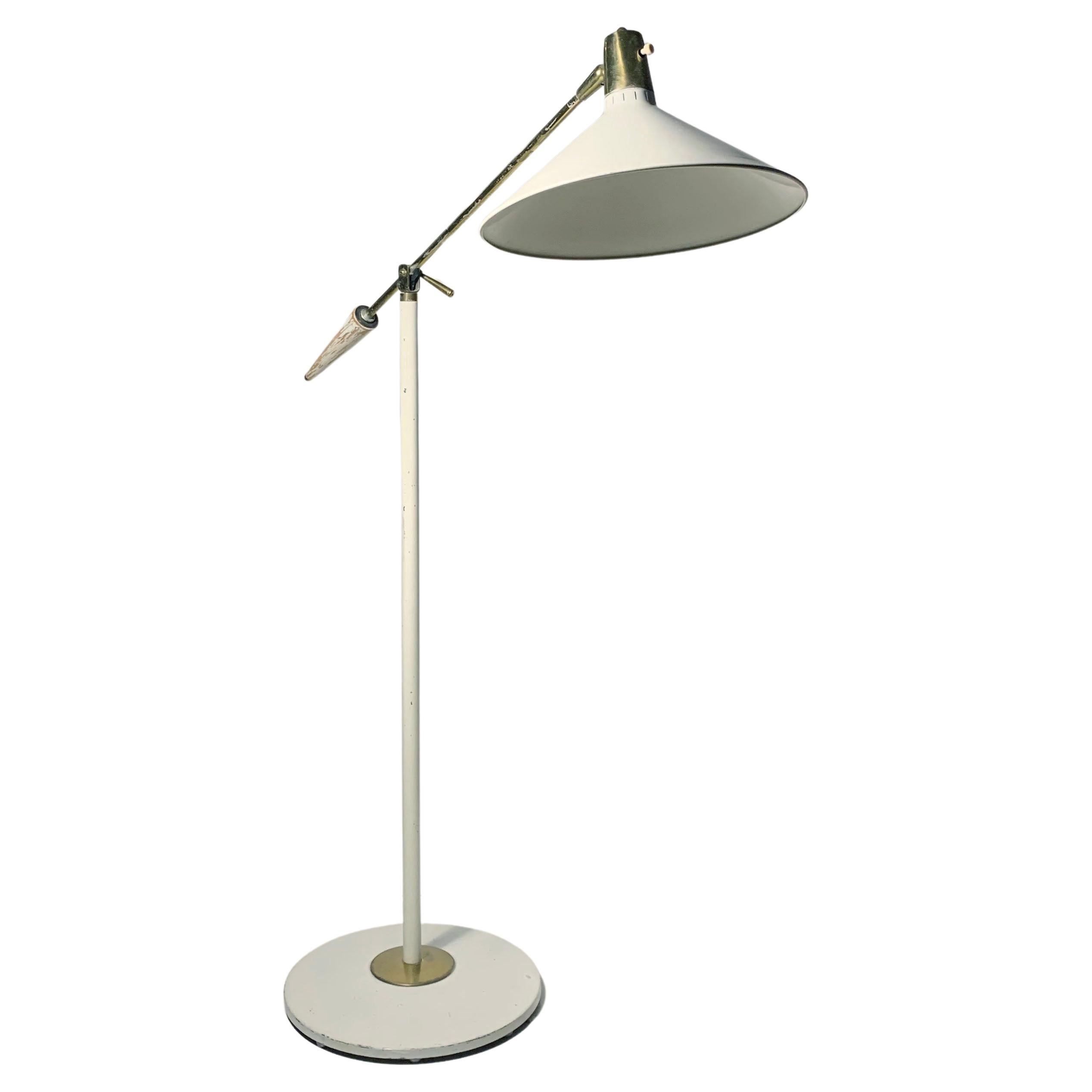 Vintage Gerald Thurston Floor Lamp for Lightolier For Sale