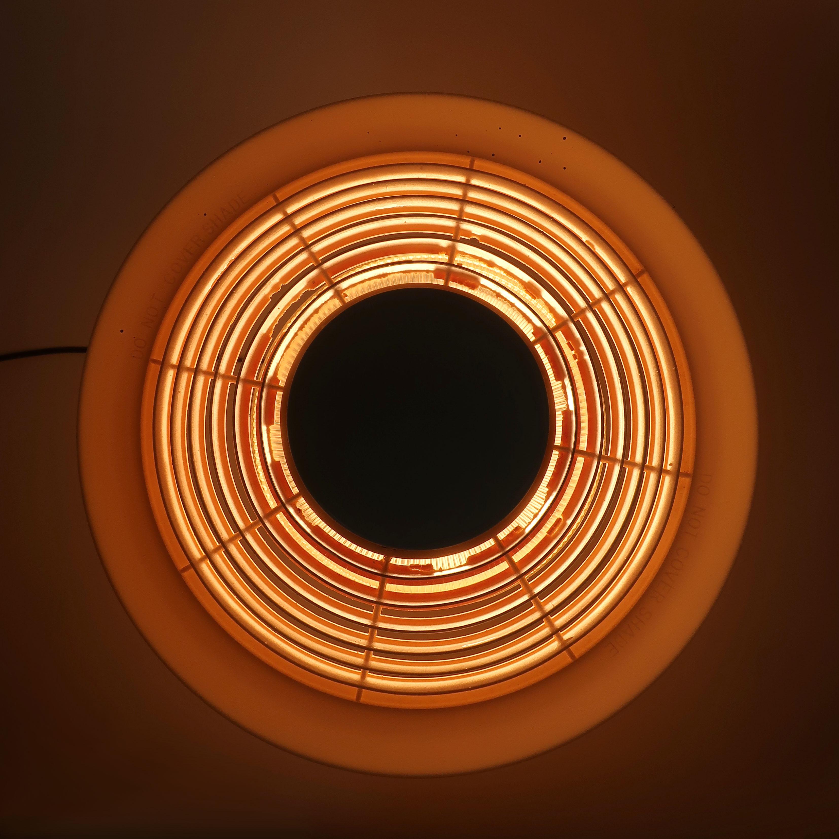 Vintage Gerald Thurston for Lightolier Orange Table Lamp 2