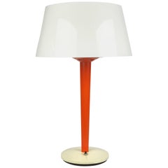 Vintage Gerald Thurston for Lightolier Orange Table Lamp
