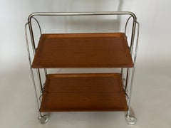 Vintage Gerlinol Folding Bar Cart 1970s
