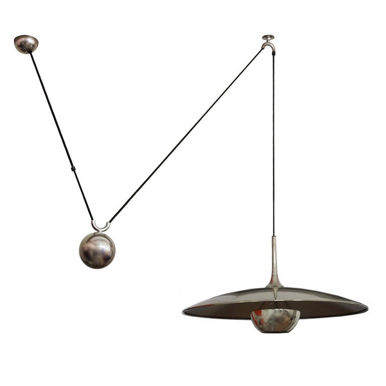 German Vintage Adjustable Counterweight Pendant Light ...