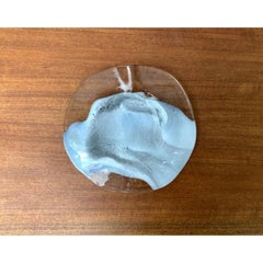 Assiette ou bol en verre de collection d'art vintage allemand par Hans Jürgen Richartz, années 1970