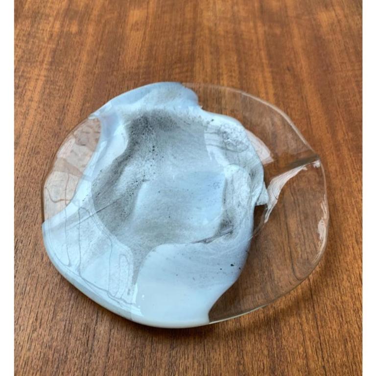 Vintage German Art Collection Glasteller oder Schale von Hans Jürgen Richartz, 1970er Jahre im Angebot 1