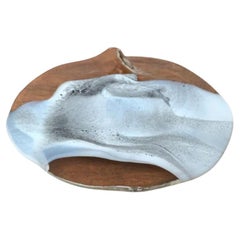 Vintage German Art Collection Glass Plate or Bowl by Hans Jürgen Richartz, 1970s