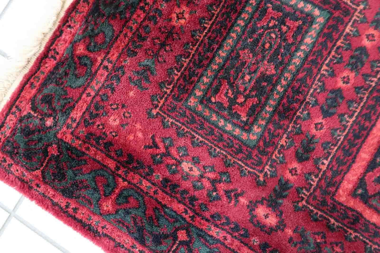 Wool Vintage German Baluch Style Rug, 1960s, 1C939 For Sale