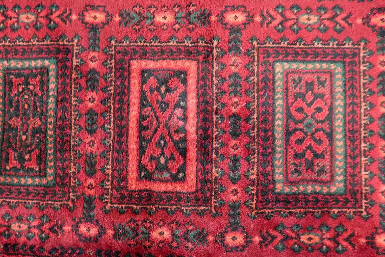 Vintage German Baluch Style Rug, 1960s, 1C939 For Sale 1