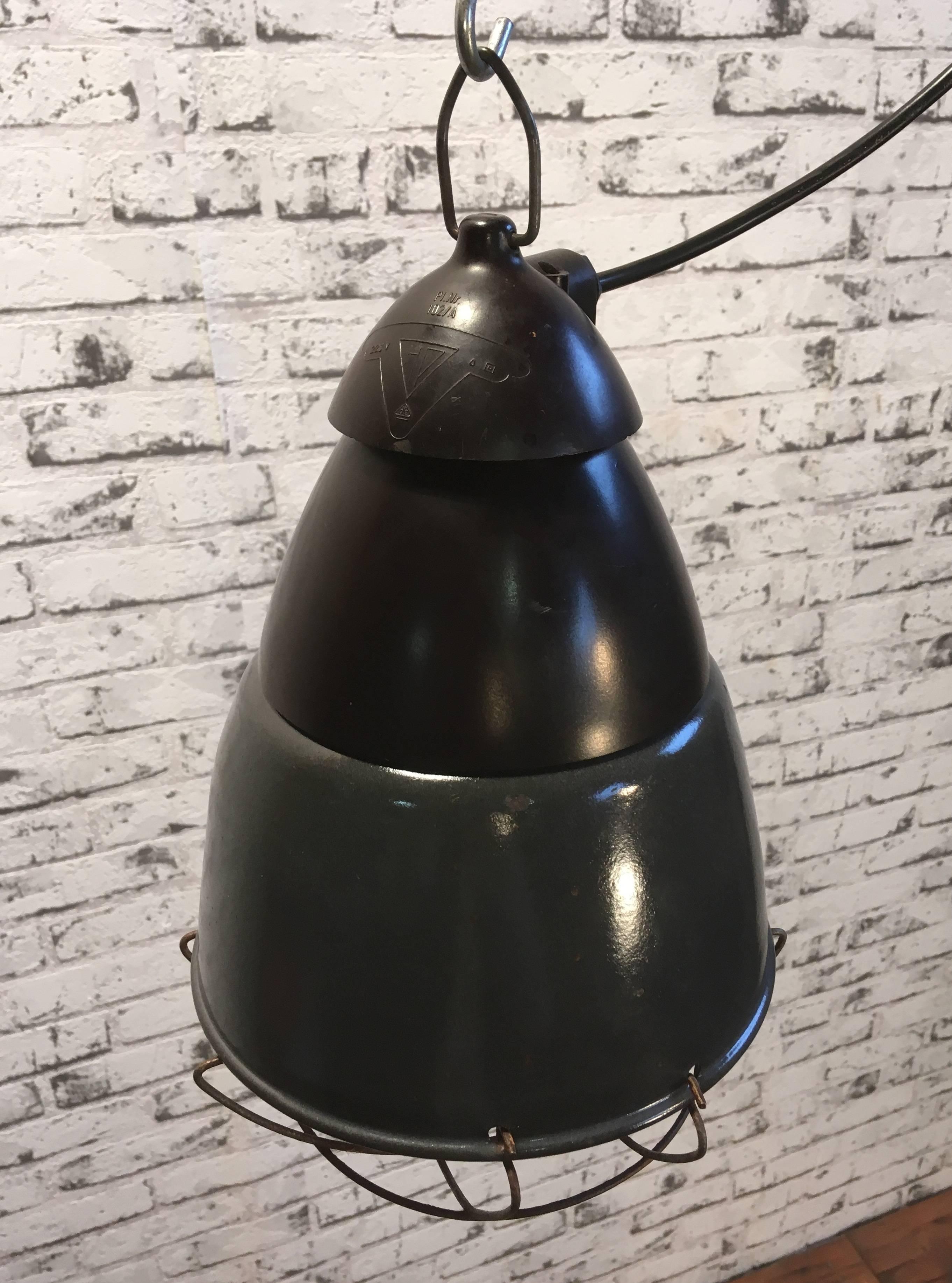 Vintage German Barn Lamp, 1950s In Good Condition In Kojetice, CZ