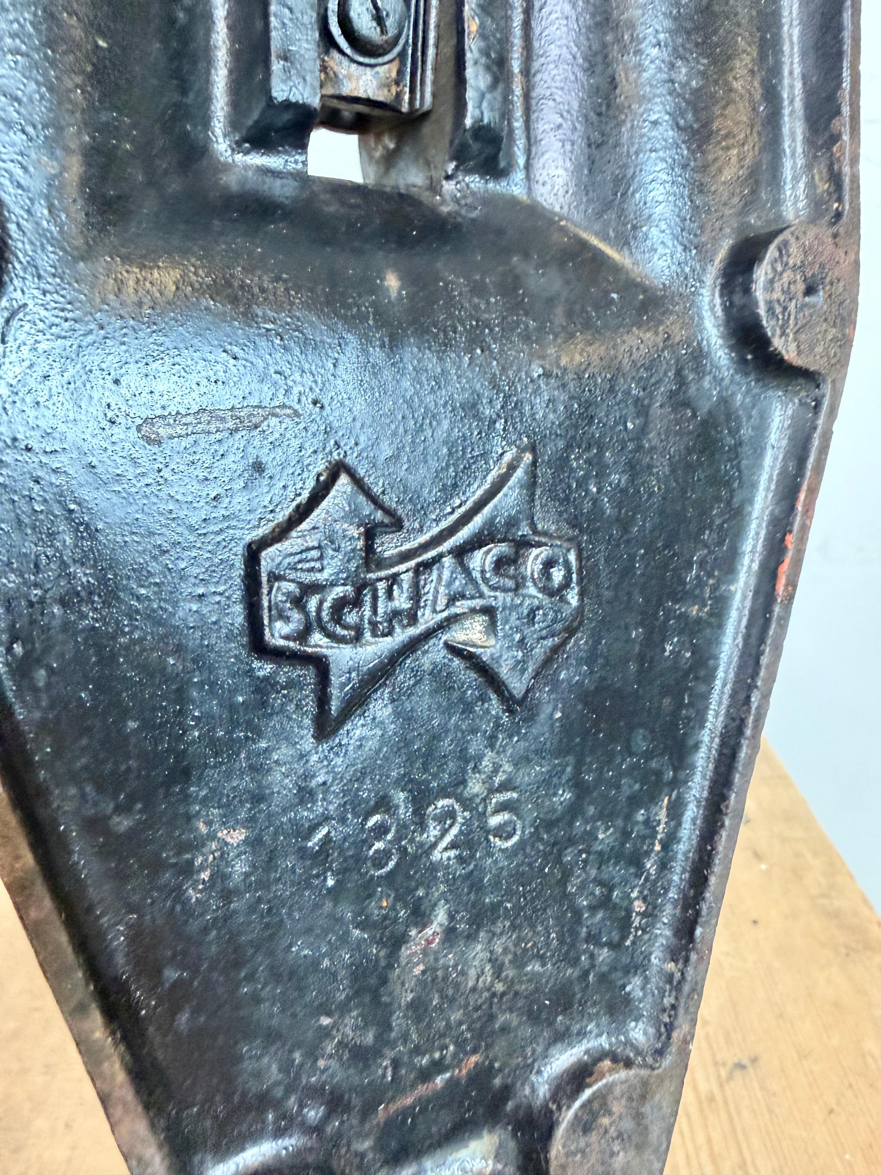 Lampe de table vintage allemande Bauhaus en émail au pétrole de Schaco, années 1930 en vente 13